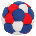 SIICCAR Hand-Sewn Footbags, 32 Panel Sand Filled Juggling Ball-RED BLUE WHITE
