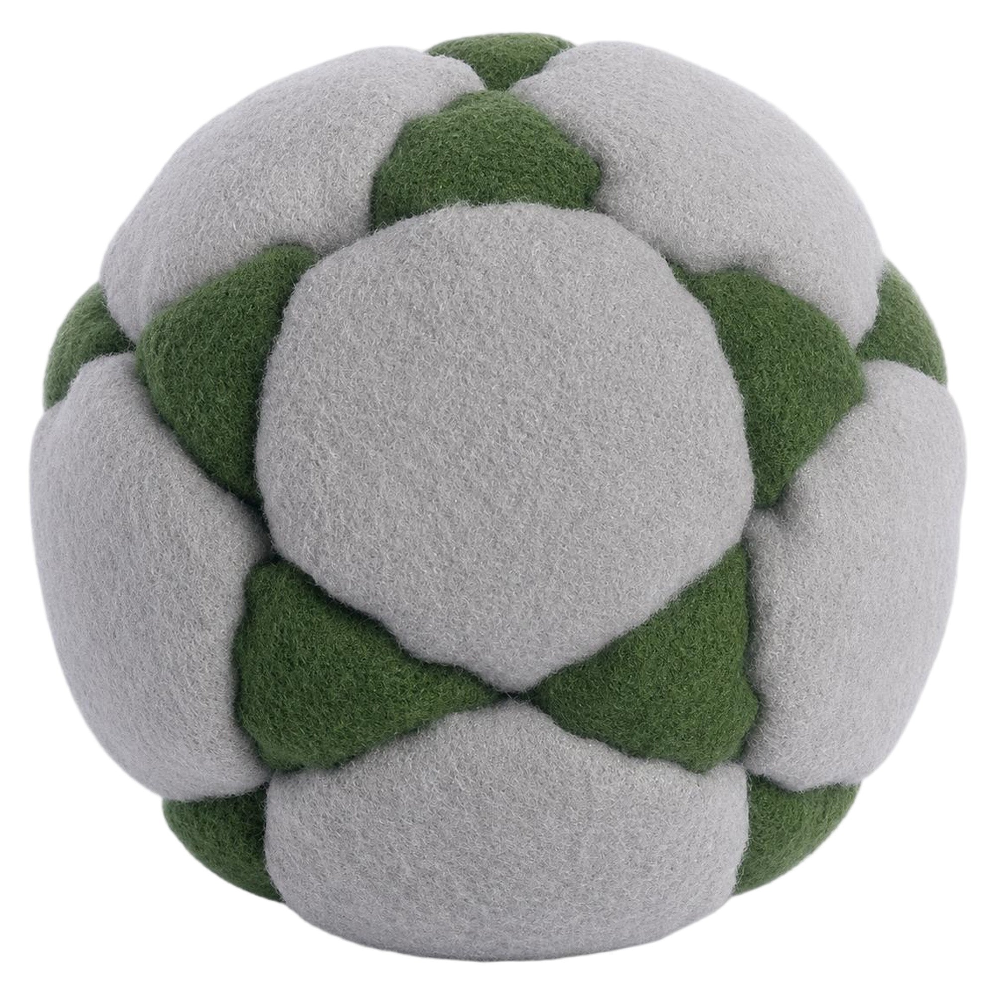 32 panel sand filled footbag gray